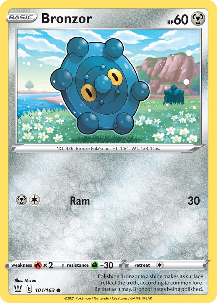 Bronzor 101/183 — Battle Styles (English Pokémon TCG card)