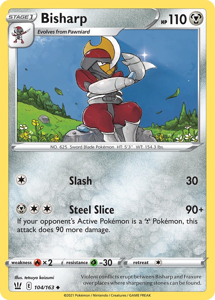 Bisharp 104/183 — Battle Styles (English Pokémon TCG card)