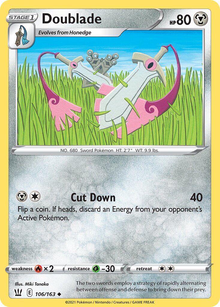 Doublade 106/183 — Battle Styles (English Pokémon TCG card)