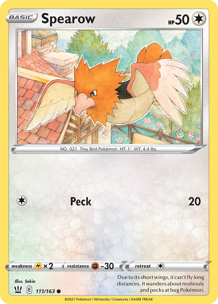 Spearow 111/183 — Battle Styles (English Pokémon TCG card)