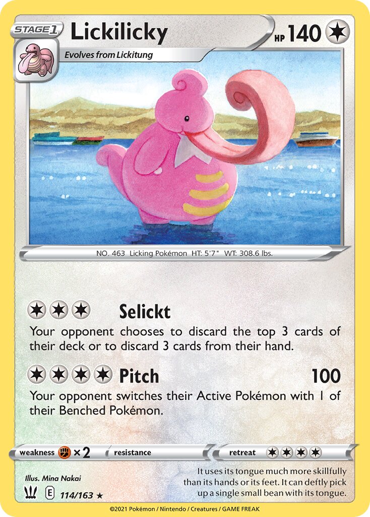 Lickilicky 114/183 — Battle Styles (English Pokémon TCG card)
