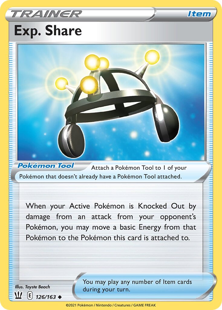 Exp. Share 126/183 — Battle Styles (English Pokémon TCG card)