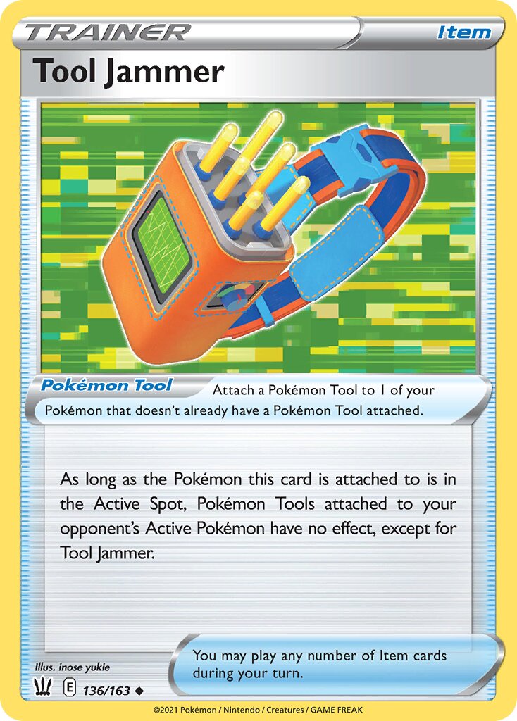 Tool Jammer 136/183 — Battle Styles (English Pokémon TCG card)
