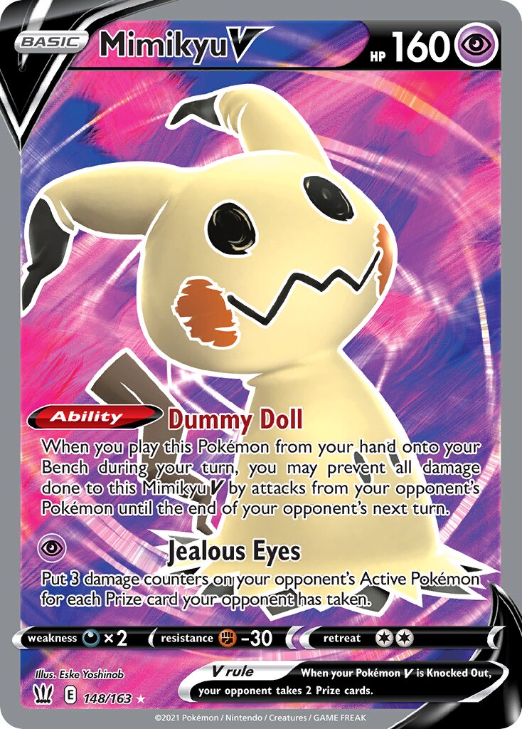 Mimikyu V 148/183 — Battle Styles (English Pokémon TCG card)