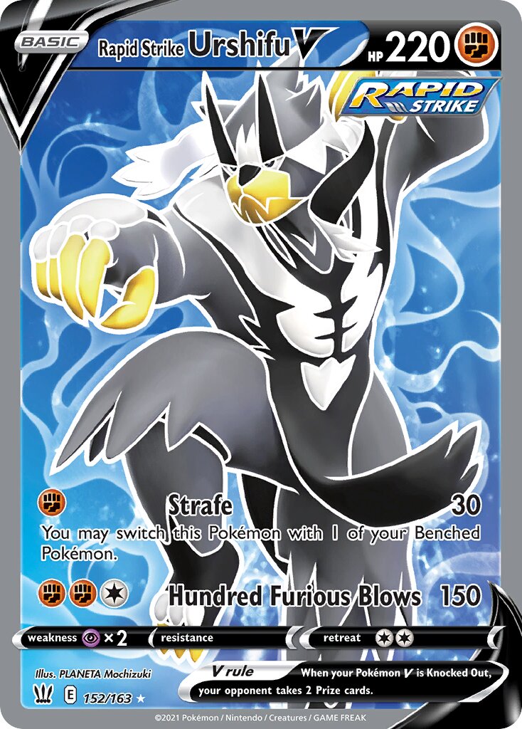 Rapid Strike Urshifu V 152/183 — Battle Styles (English Pokémon TCG card)