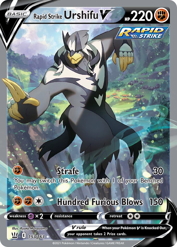 Rapid Strike Urshifu V 153/183 — Battle Styles (English Pokémon TCG card)
