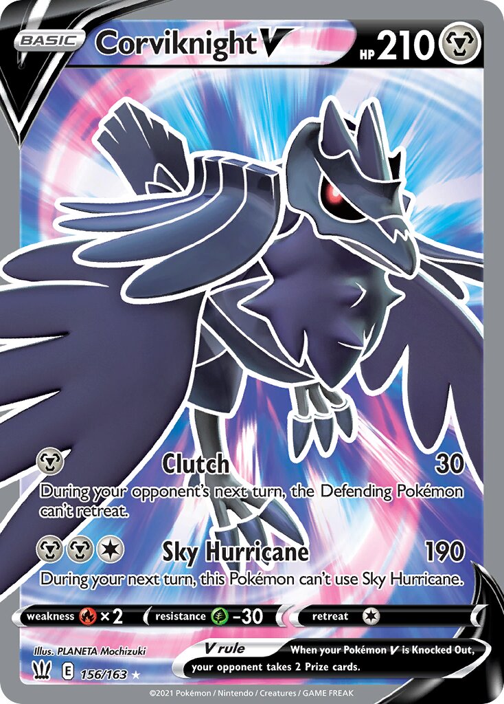 Corviknight V 156/183 — Battle Styles (English Pokémon TCG card)