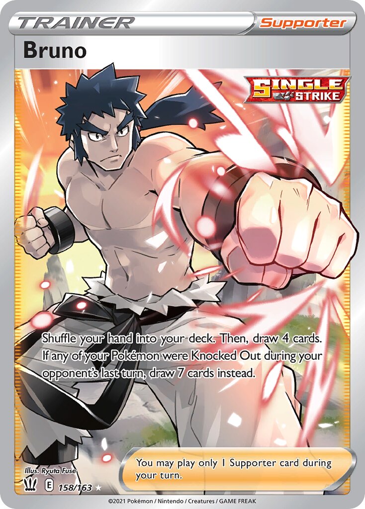 Bruno 158/183 — Battle Styles (English Pokémon TCG card)