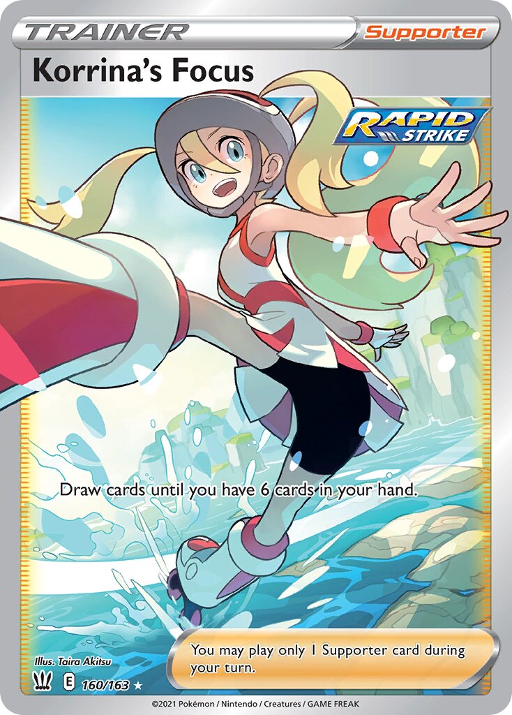 Korrina's Focus 160/183 — Battle Styles (English Pokémon TCG card)