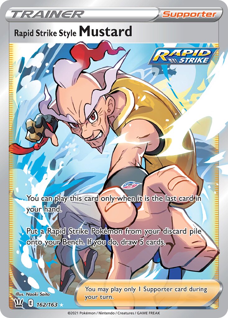Rapid Strike Style Mustard 162/183 — Battle Styles (English Pokémon TCG card)