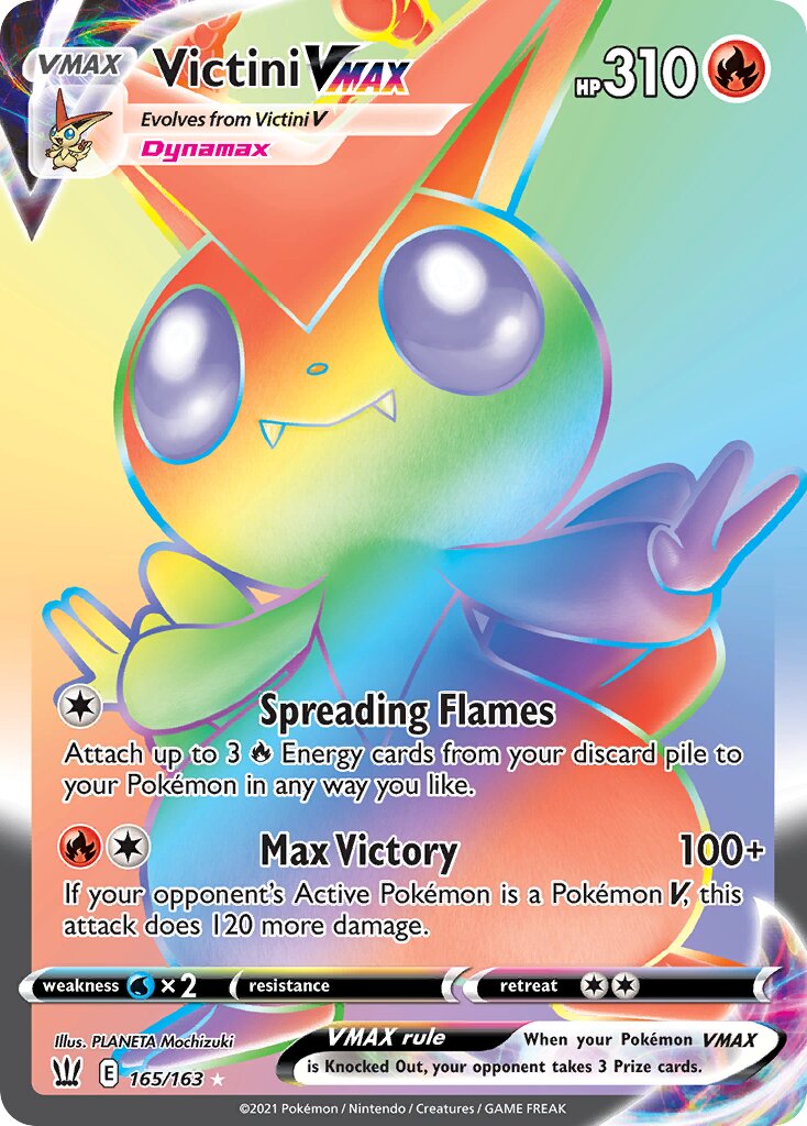 Victini VMAX 165/183 — Battle Styles (English Pokémon TCG card)