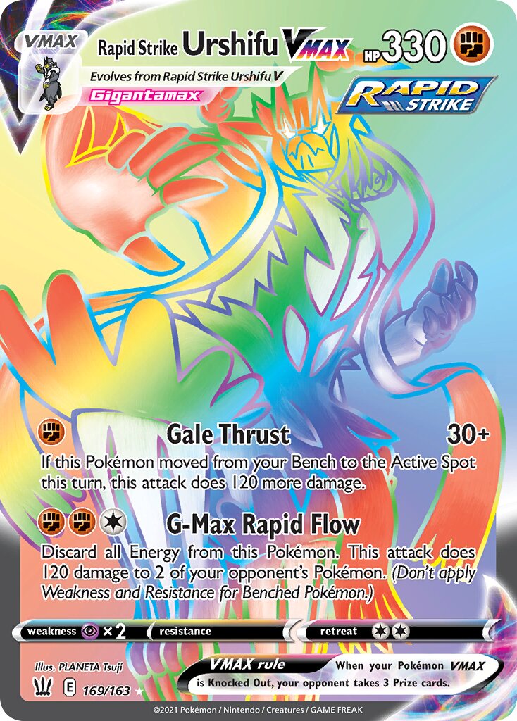 Rapid Strike Urshifu VMAX 169/183 — Battle Styles (English Pokémon TCG card)