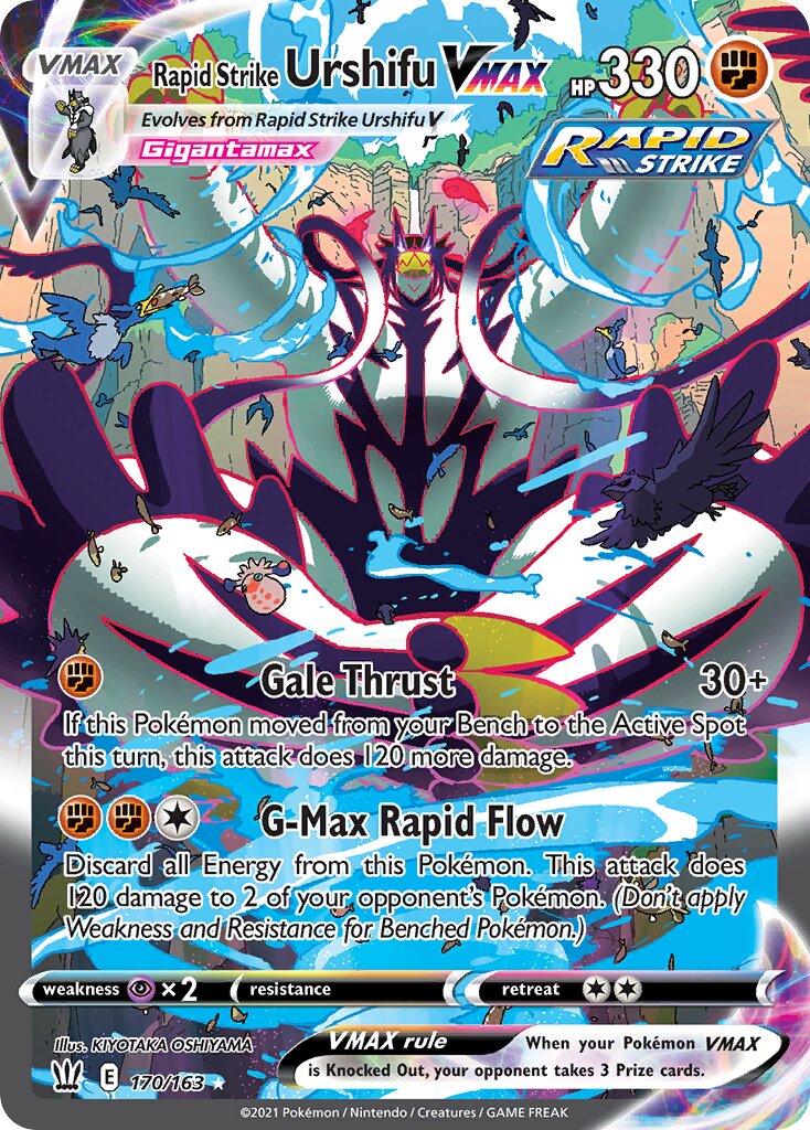 Rapid Strike Urshifu VMAX 170/183 — Battle Styles (English Pokémon TCG card)