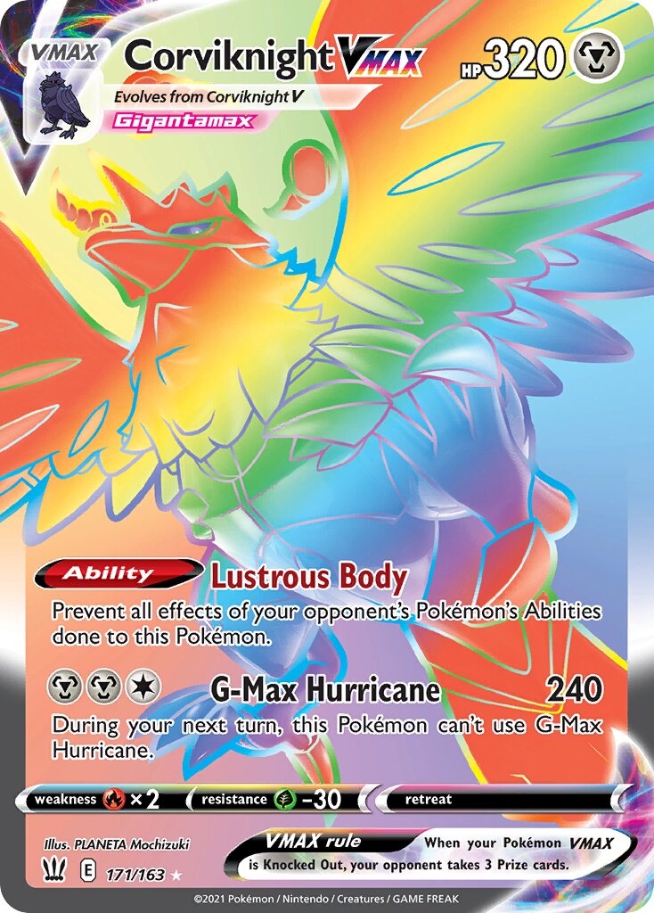 Corviknight VMAX 171/183 — Battle Styles (English Pokémon TCG card)