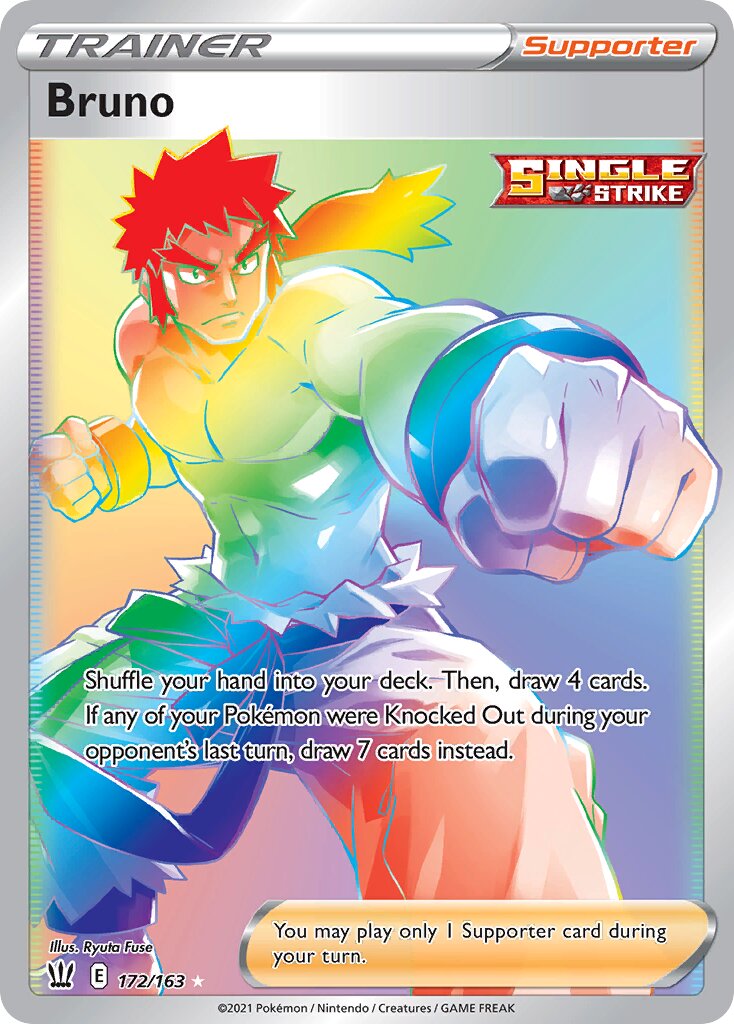 Bruno 172/183 — Battle Styles (English Pokémon TCG card)