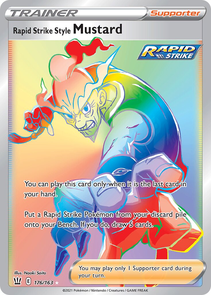 Rapid Strike Style Mustard 176/183 — Battle Styles (English Pokémon TCG card)