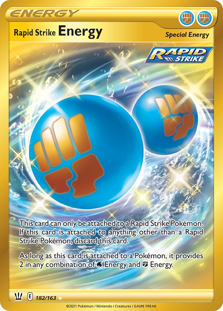 Rapid Strike Energy 182/183 — Battle Styles (English Pokémon TCG card)