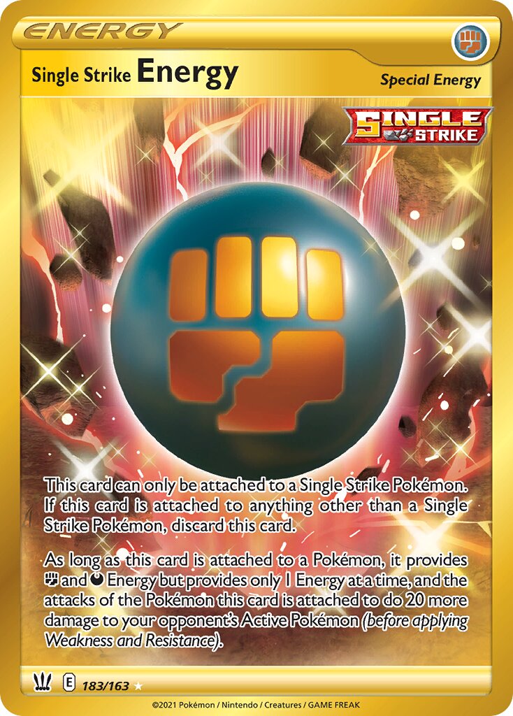 Single Strike Energy 183/183 — Battle Styles (English Pokémon TCG card)