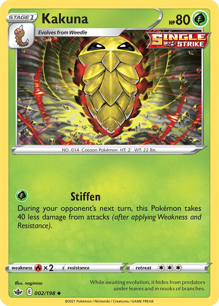 Kakuna 002/233 — Chilling Reign (English Pokémon TCG card)