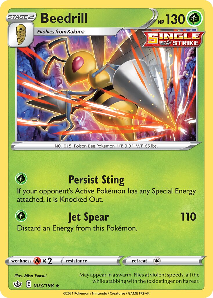 Beedrill 003/233 — Chilling Reign (English Pokémon TCG card)