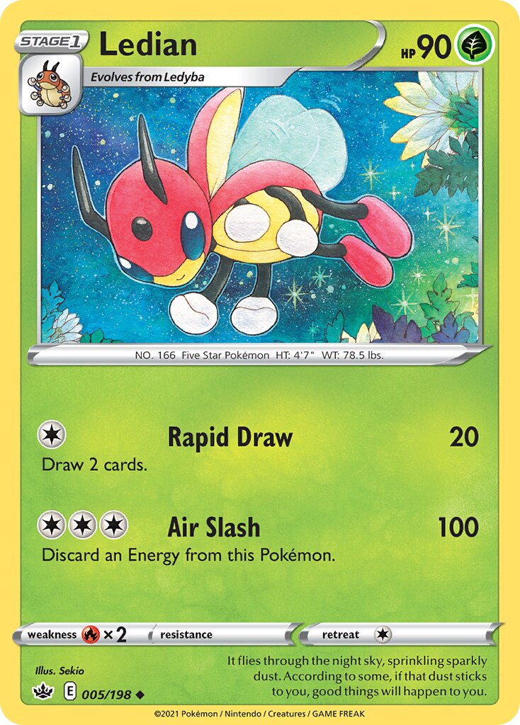 Ledian 005/233 — Chilling Reign (English Pokémon TCG card)