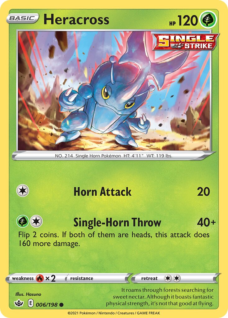 Heracross 006/233 — Chilling Reign (English Pokémon TCG card)