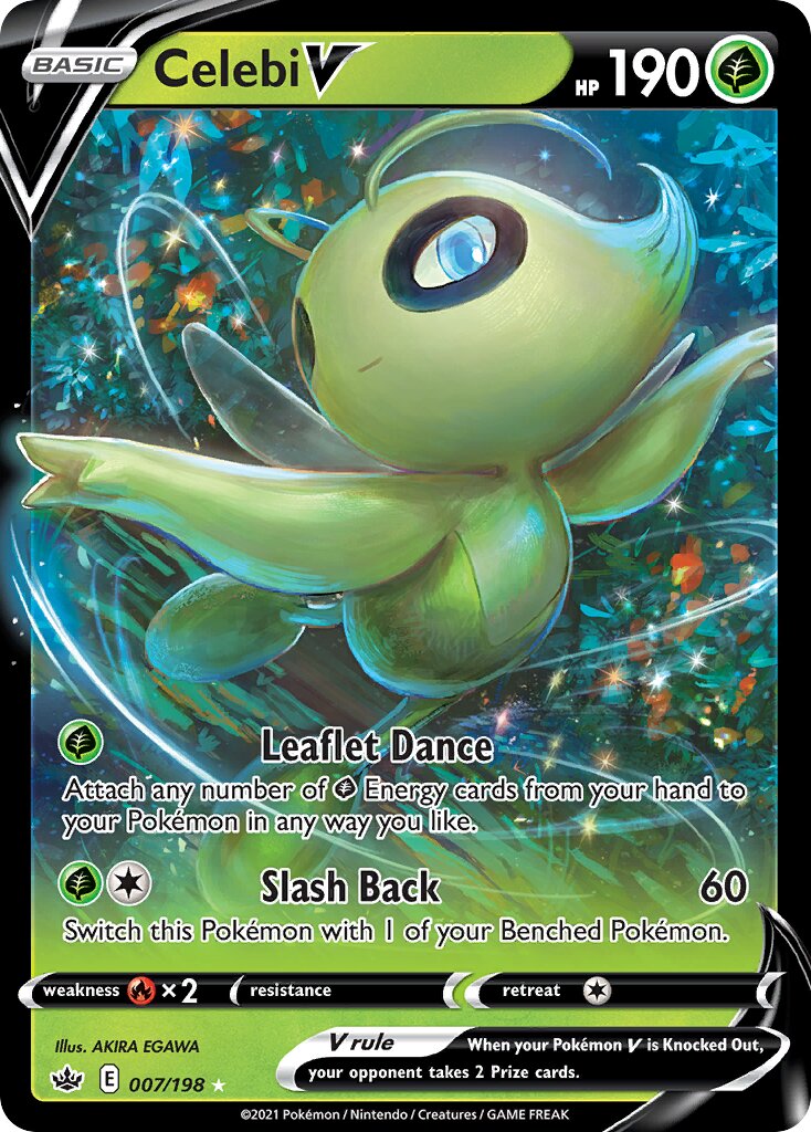 Celebi V 007/233 — Chilling Reign (English Pokémon TCG card)