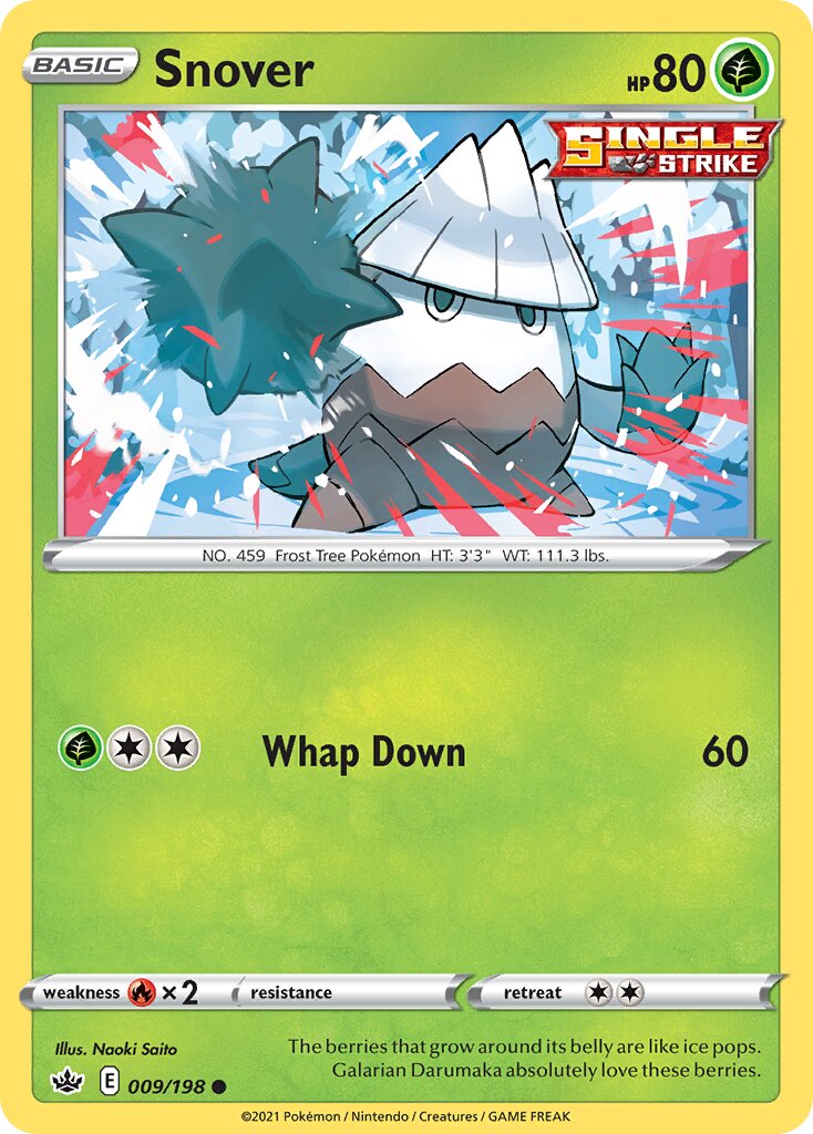 Snover 009/233 — Chilling Reign (English Pokémon TCG card)