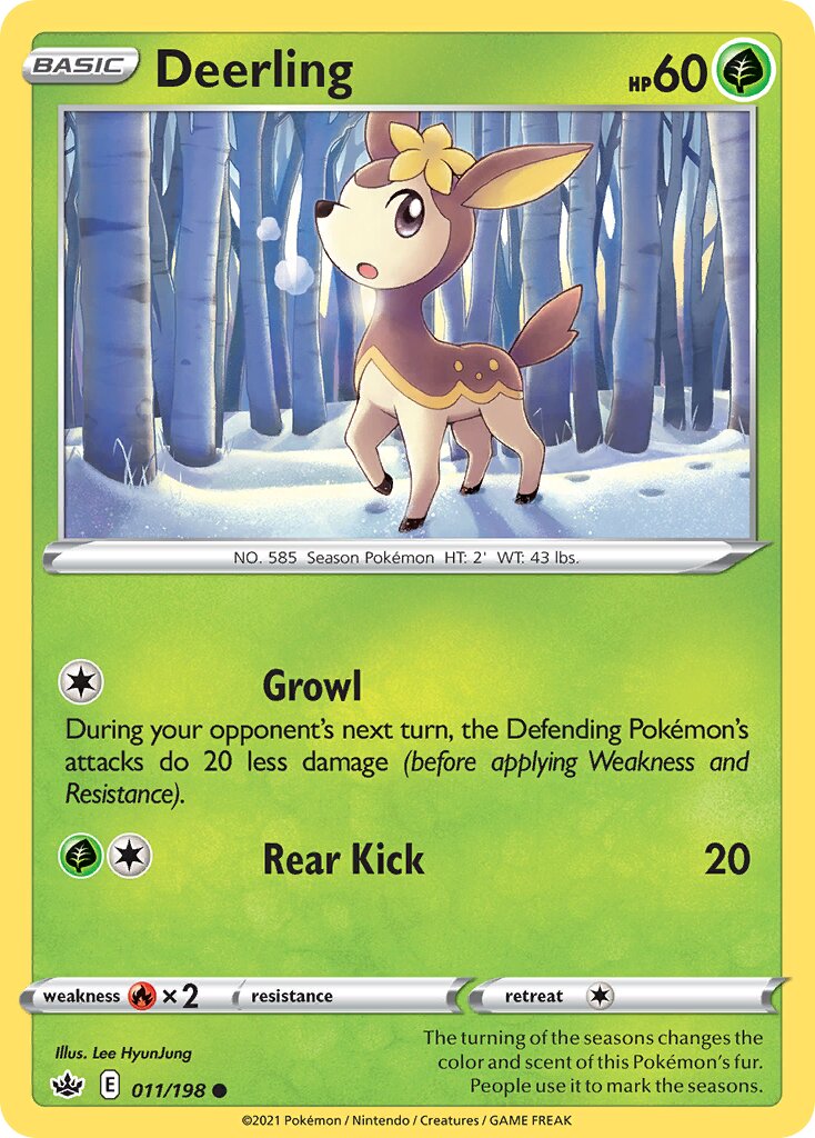 Deerling 011/233 — Chilling Reign (English Pokémon TCG card)