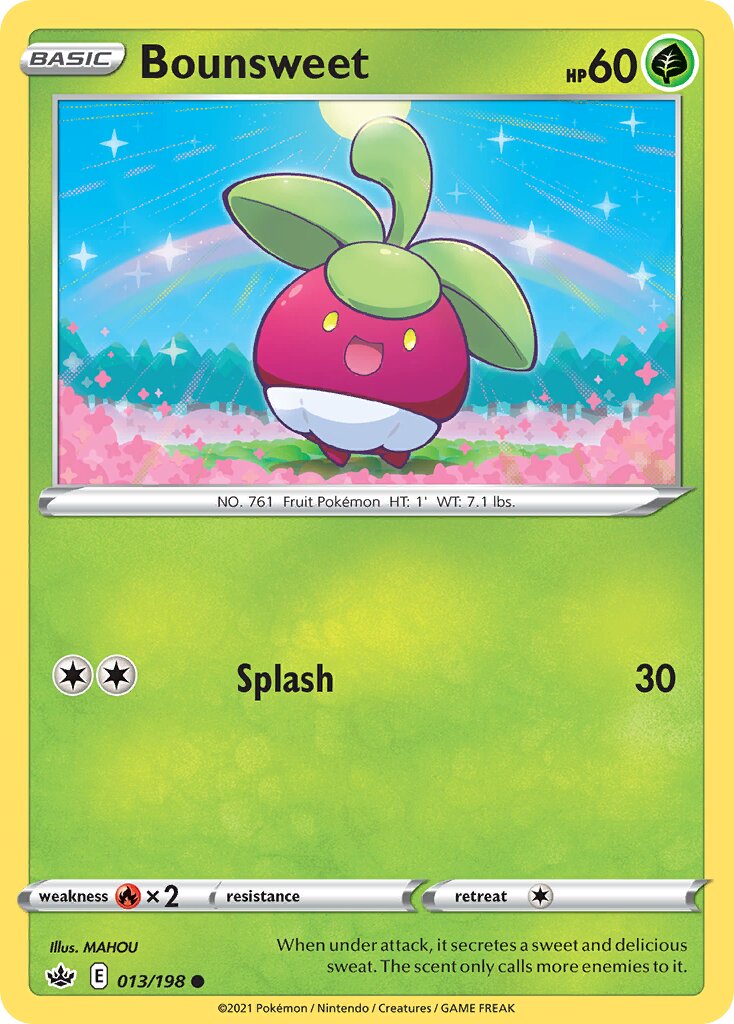 Bounsweet 013/233 — Chilling Reign (English Pokémon TCG card)