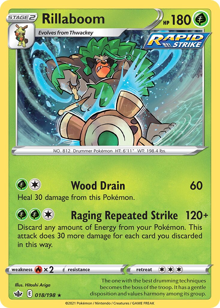 Rillaboom 018/233 — Chilling Reign (English Pokémon TCG card)
