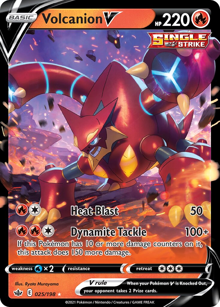 Volcanion V 025/233 — Chilling Reign (English Pokémon TCG card)