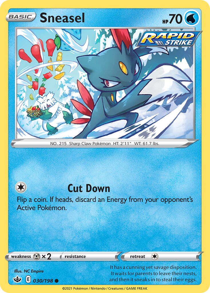 Sneasel 030/233 — Chilling Reign (English Pokémon TCG card)