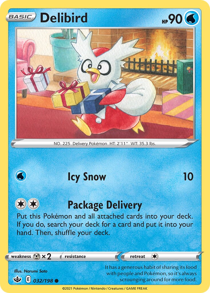 Delibird 032/233 — Chilling Reign (English Pokémon TCG card)