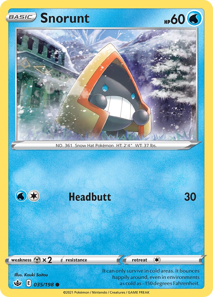 Snorunt 035/233 — Chilling Reign (English Pokémon TCG card)