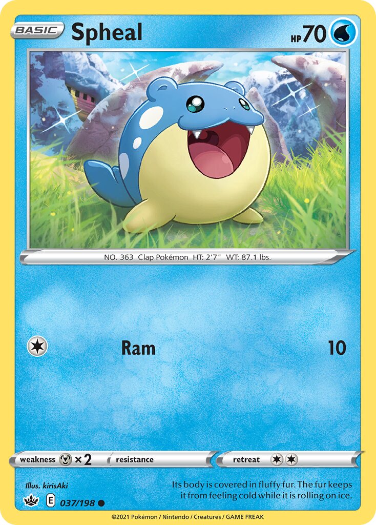 Spheal 037/233 — Chilling Reign (English Pokémon TCG card)
