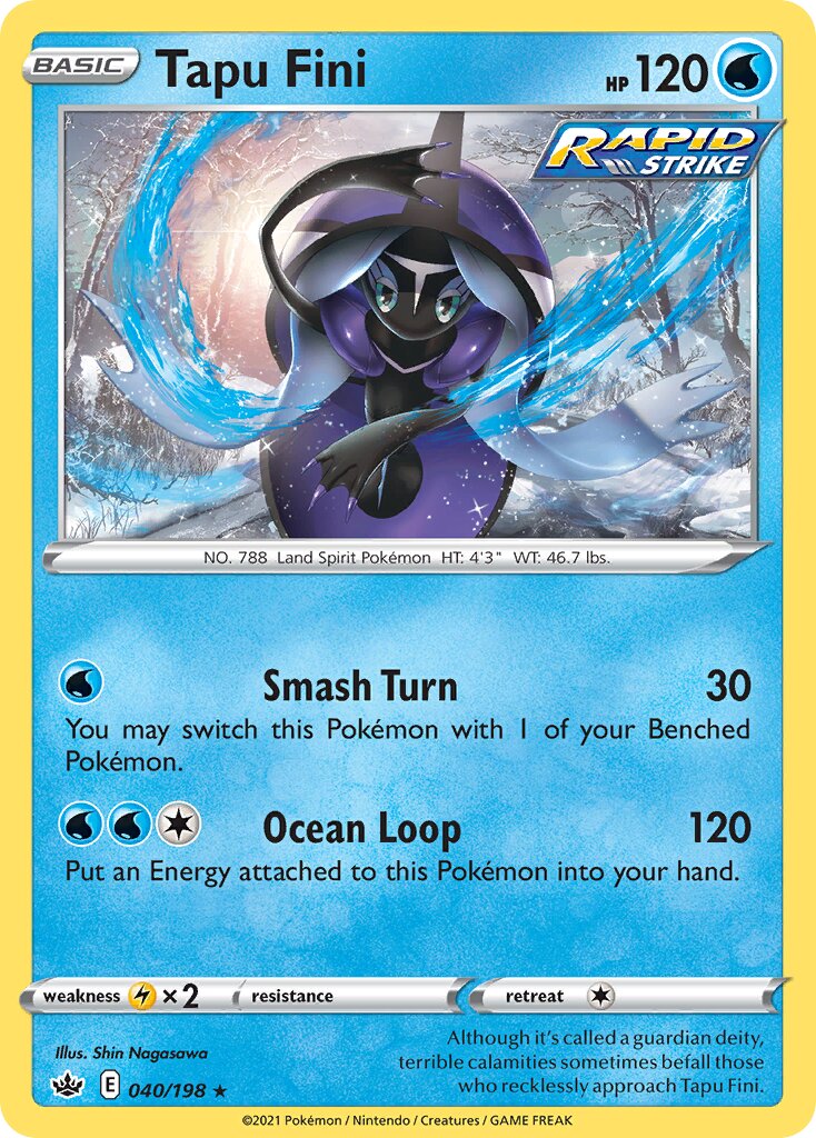 Tapu Fini 040/233 — Chilling Reign (English Pokémon TCG card)