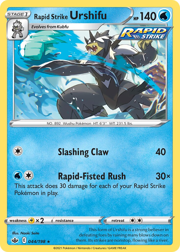 Rapid Strike Urshifu 044/233 — Chilling Reign (English Pokémon TCG card)