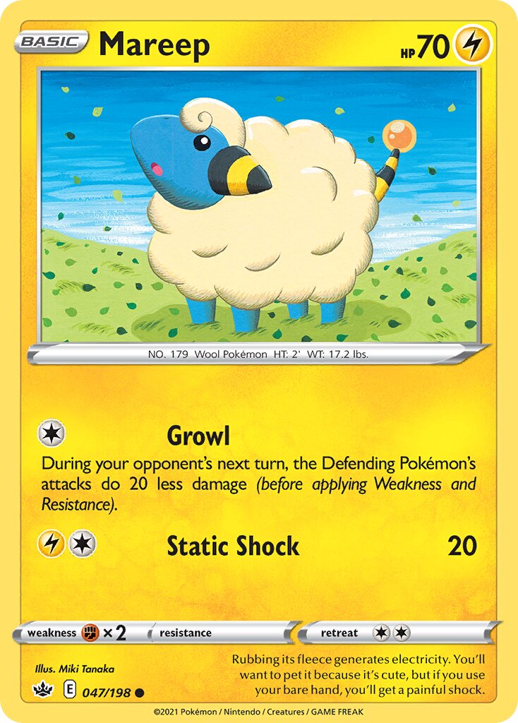 Mareep 047/233 — Chilling Reign (English Pokémon TCG card)