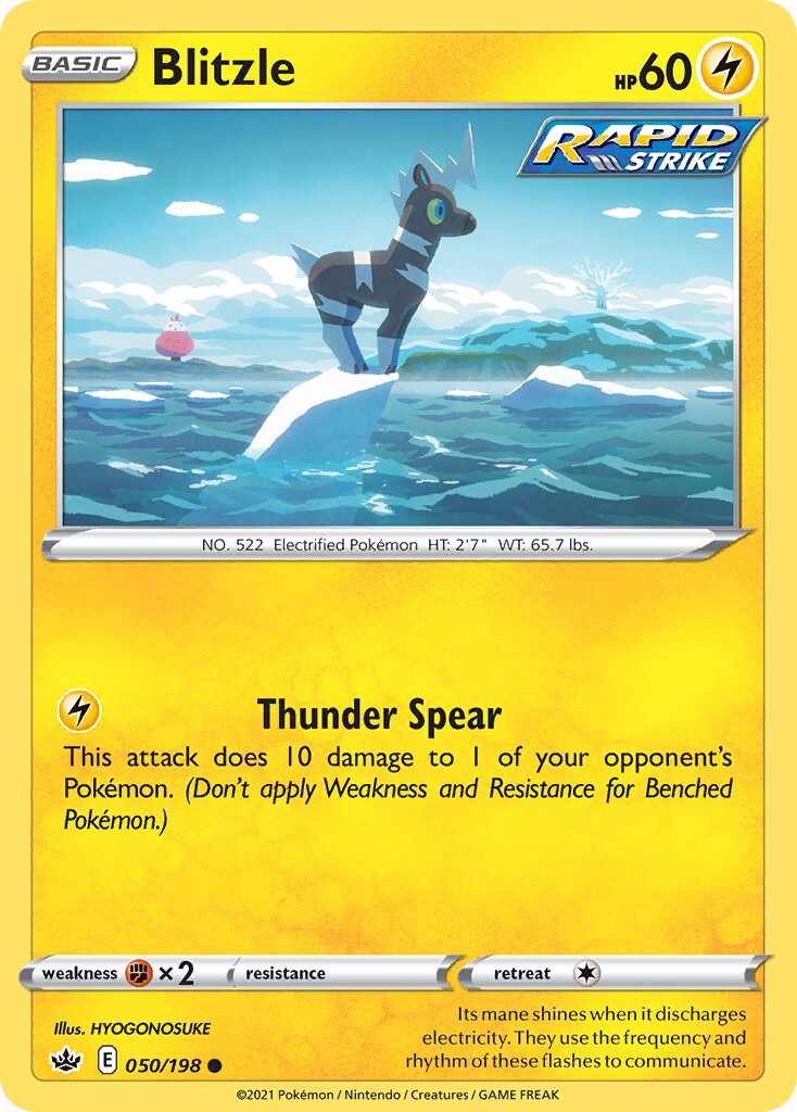 Blitzle 050/233 — Chilling Reign (English Pokémon TCG card)