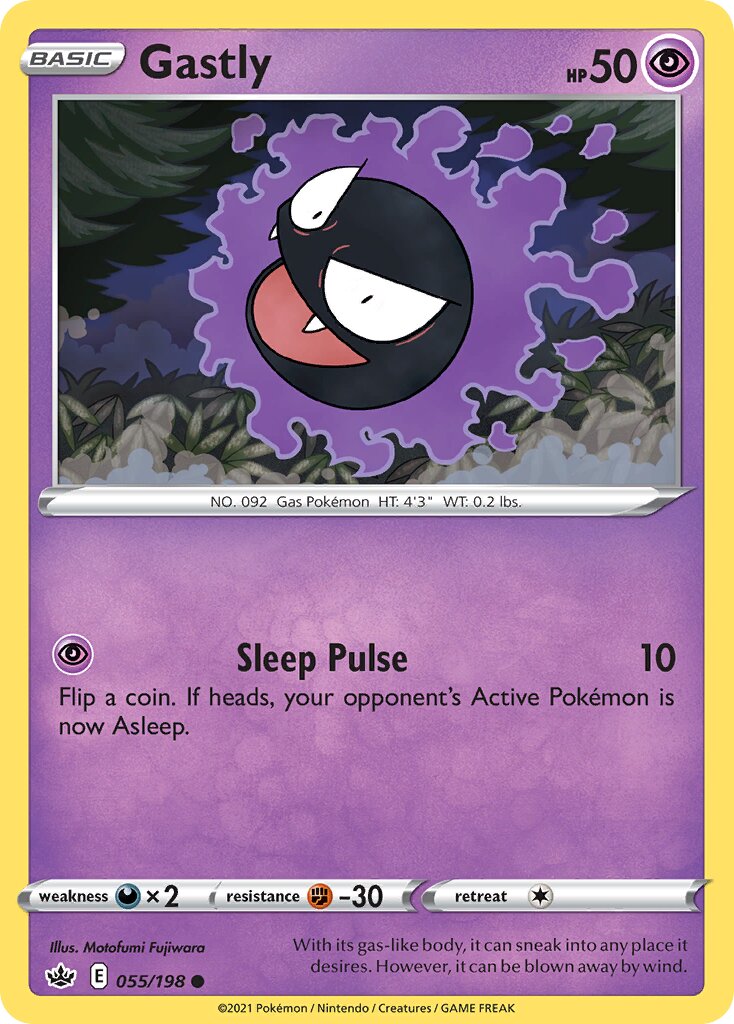 Gastly 055/233 — Chilling Reign (English Pokémon TCG card)