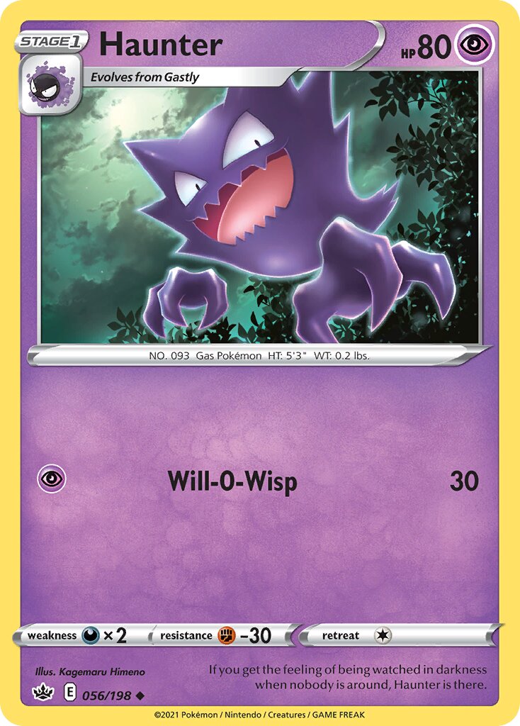 Haunter 056/233 — Chilling Reign (English Pokémon TCG card)