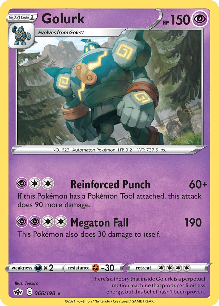 Golurk 066/233 — Chilling Reign (English Pokémon TCG card)