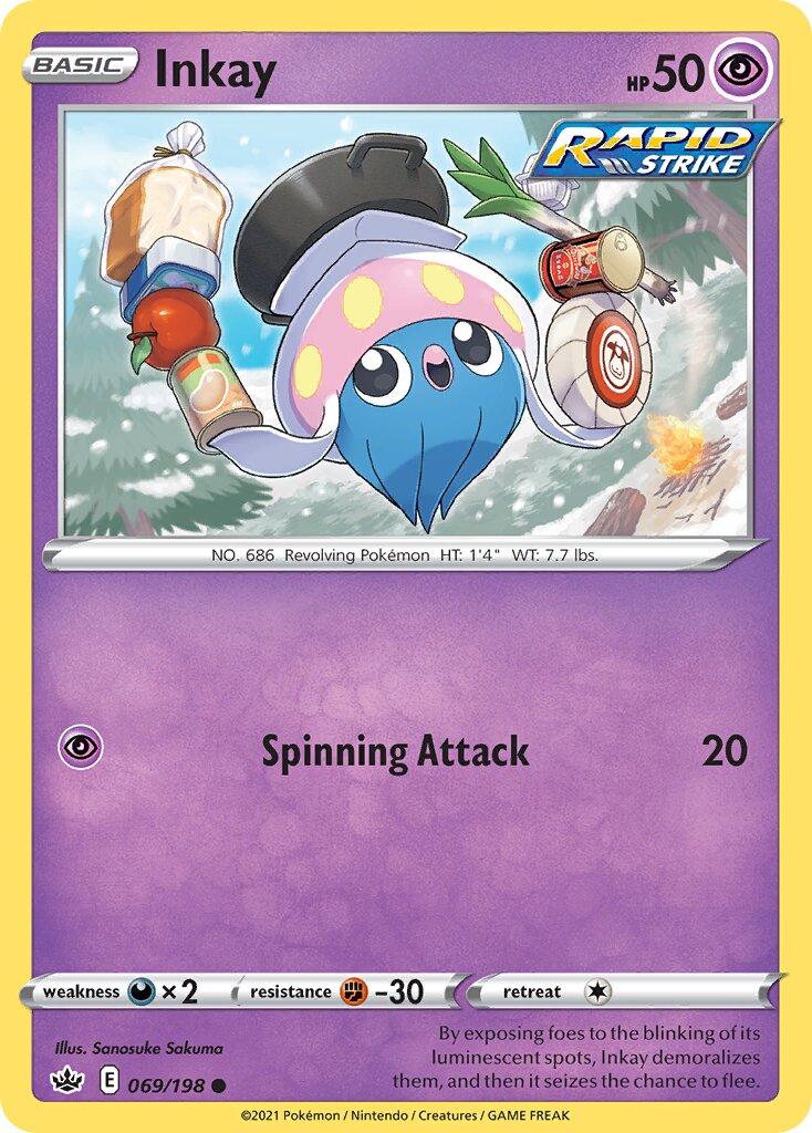 Inkay 069/233 — Chilling Reign (English Pokémon TCG card)