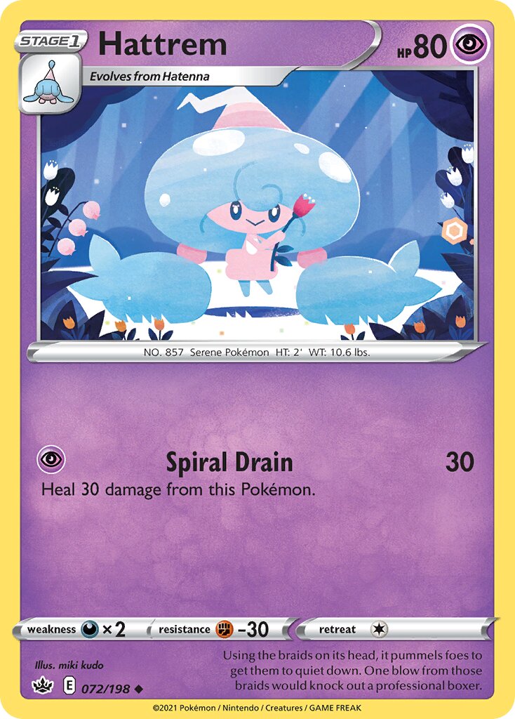 Hattrem 072/233 — Chilling Reign (English Pokémon TCG card)