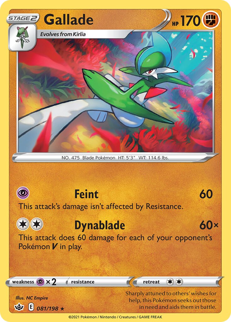 Gallade 081/233 — Chilling Reign (English Pokémon TCG card)