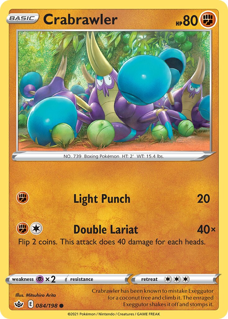 Crabrawler 084/233 — Chilling Reign (English Pokémon TCG card)