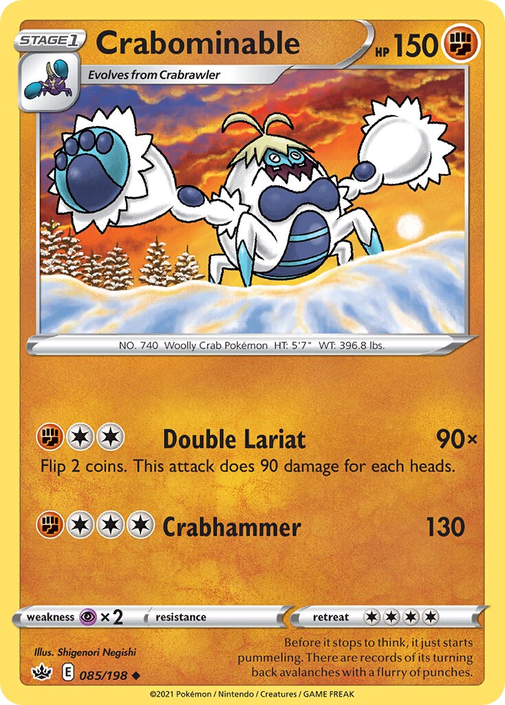 Crabominable 085/233 — Chilling Reign (English Pokémon TCG card)