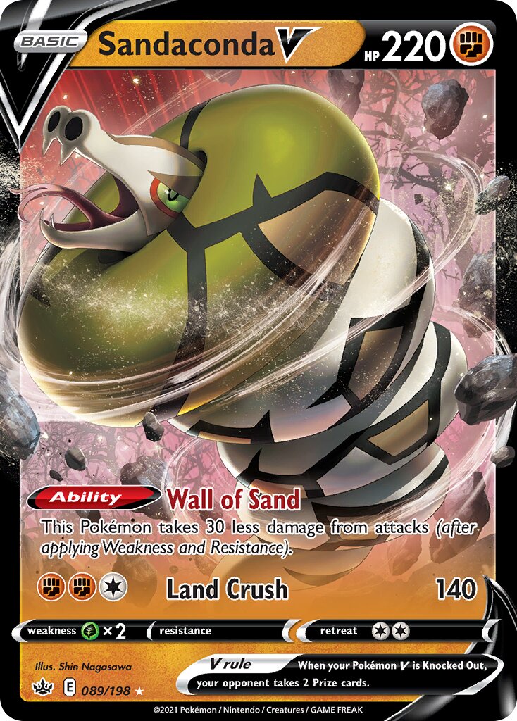 Sandaconda V 089/233 — Chilling Reign (English Pokémon TCG card)