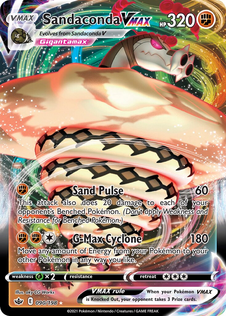 Sandaconda VMAX 090/233 — Chilling Reign (English Pokémon TCG card)